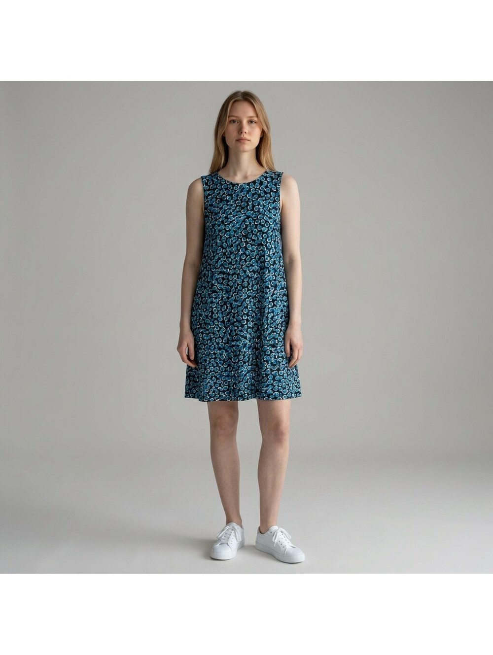 Cappagallo Dress Women S Small Black Geometric Shift Short Sleeveless Hook & Eye
